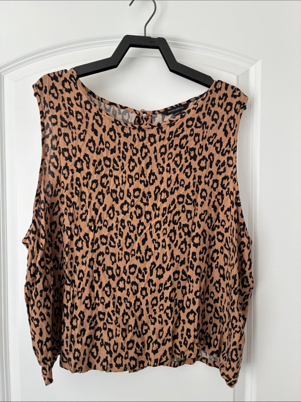Banana Republic Leopard Print Sleeveless Camisole - Tan & Black
